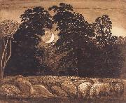 Samuel Palmer The Sleeping Shepherd oil painting